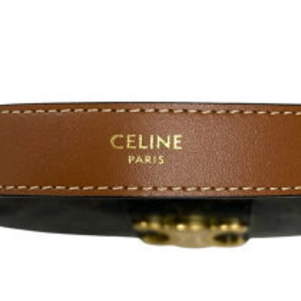 Celine Ava Tan Triomphe Canvas Handbag Shoulder Bag - Picture 7 of 8